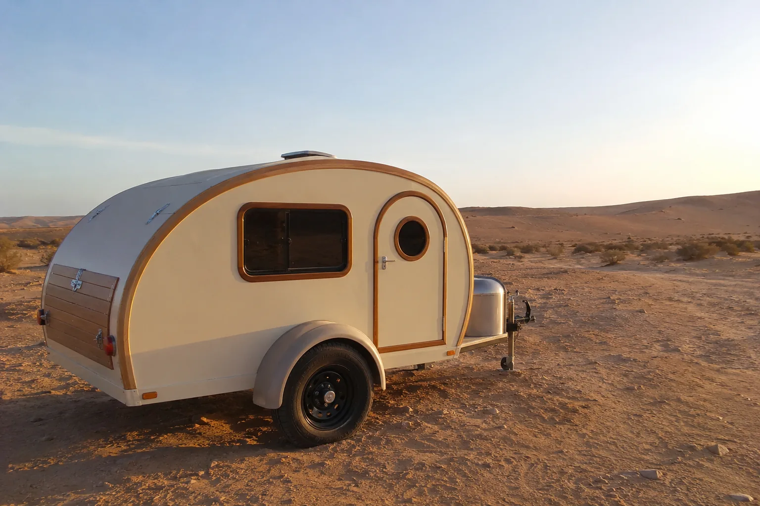 Caravane teardrop modèle Le Sahara, version polyvalente