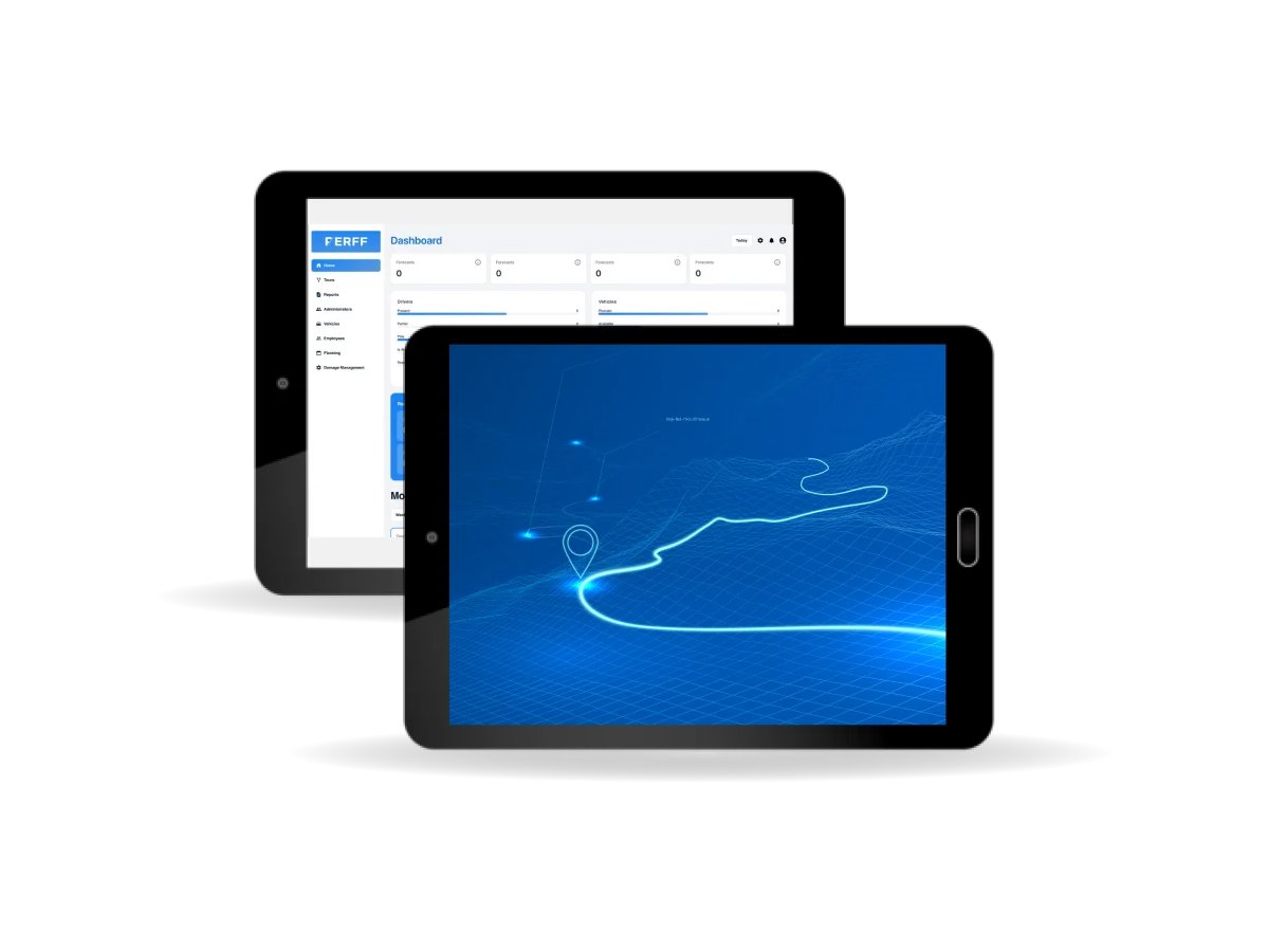 PERFF : géolocalisation et tableau de bord de flotte sur tablette